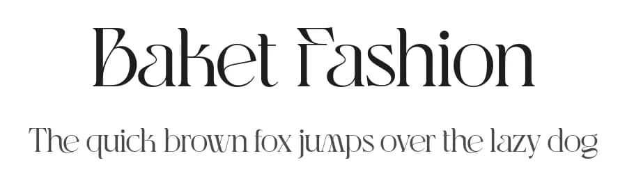 Baket Fashion by Nirmana Visual — Serif Font