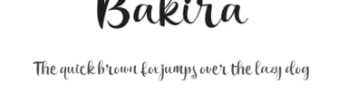 Bakira by Fontruly — Script Handwritten Font — thumbnail 1