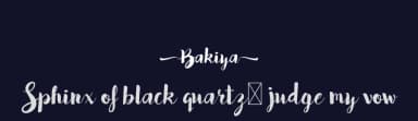 Bakiya by Qaratype — Script Handwritten Font — thumbnail 2