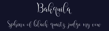 Bakquila by Fanastudio — Script Handwritten Font — thumbnail 2
