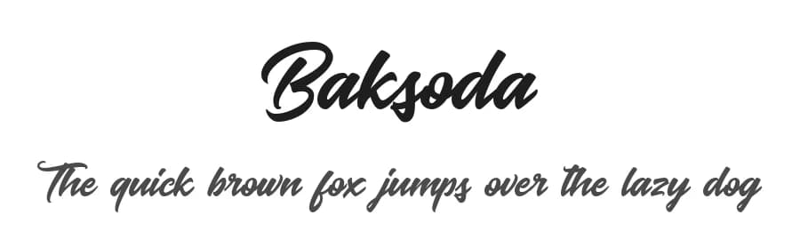 Baksoda by Wacaksara Co — Script Handwritten Font
