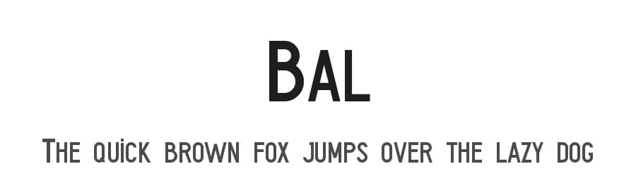 Bal by Caglayan Zorlu — Sans Serif Font