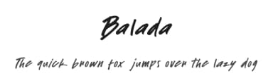Balada by kokostd — Script Handwritten Font — thumbnail 1