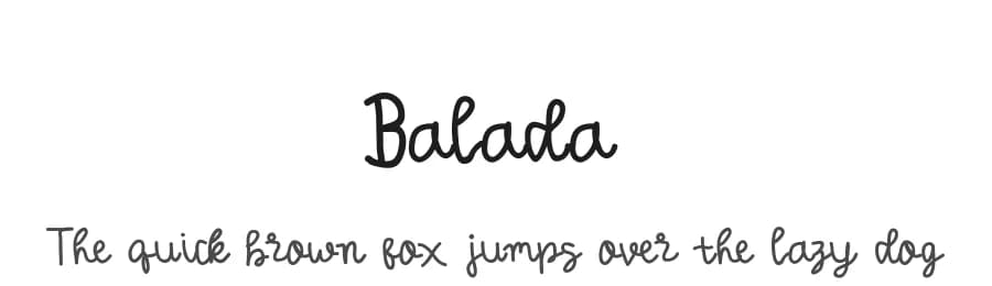 Balada by Jefri Design — Script Handwritten Font