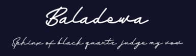 Baladewa by Vunira Design — Script Handwritten Font — thumbnail 2