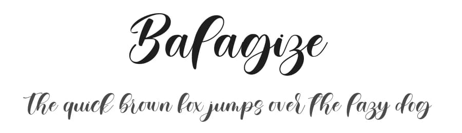 Balagize by Four Lines — Script Handwritten Font