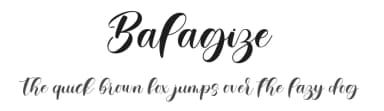 Balagize by Four Lines — Script Handwritten Font — thumbnail 1