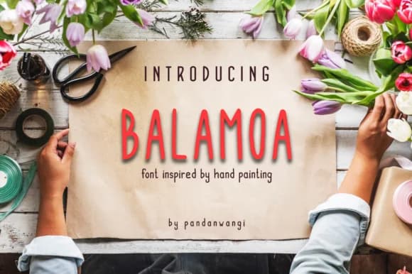 Balamoa Family Font by pandanwangi — Script Handwritten Font