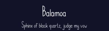 Balamoa by Pandan Wangi — Script Handwritten Font — thumbnail 2