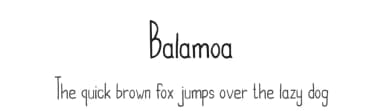 Balamoa by Pandan Wangi — Script Handwritten Font — thumbnail 1
