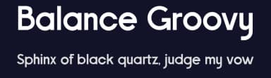 Balance Groovy by Rian Dryana — Sans Serif Font — thumbnail 2