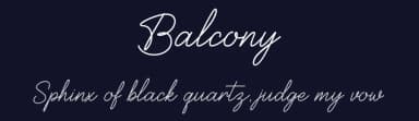 Balcony by Heinzel Std — Script Handwritten Font — thumbnail 2