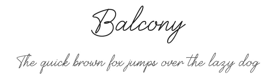 Balcony by Heinzel Std — Script Handwritten Font