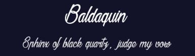 Baldaquin by dcoxy - Greg Medina — Script Handwritten Font — thumbnail 2