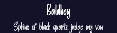 Baldhey by Skiiller Studio — Script Handwritten Font — thumbnail 2