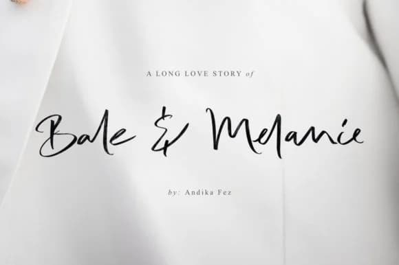Bale & Melanie Font by andikafez — Script Handwritten Font — preview 1