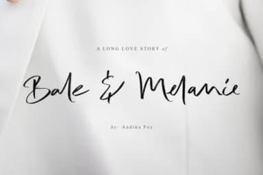 Bale & Melanie Font by andikafez — Script Handwritten Font — thumbnail 1