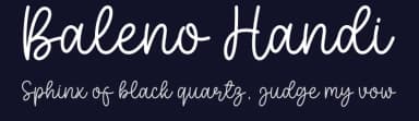 Baleno Handi by AV Type — Script Handwritten Font — thumbnail 2