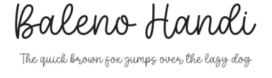 Baleno Handi by AV Type — Script Handwritten Font — thumbnail 1