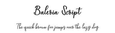 Baleria Script by Masinong Studio — Script Handwritten Font — thumbnail 1