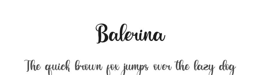 Balerina by HansCo — Script Handwritten Font