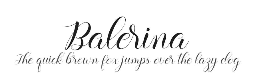 Balerina by Fanastudio — Script Handwritten Font