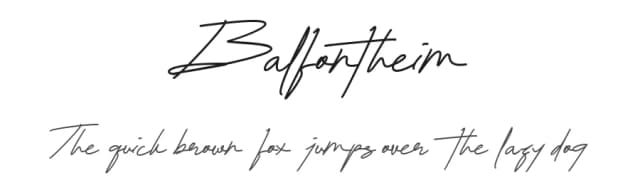 Balfontheim by RiseGraph — Script Handwritten Font