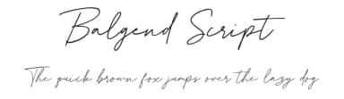 Balgend Script by Typebae Foundry — Script Handwritten Font — thumbnail 1