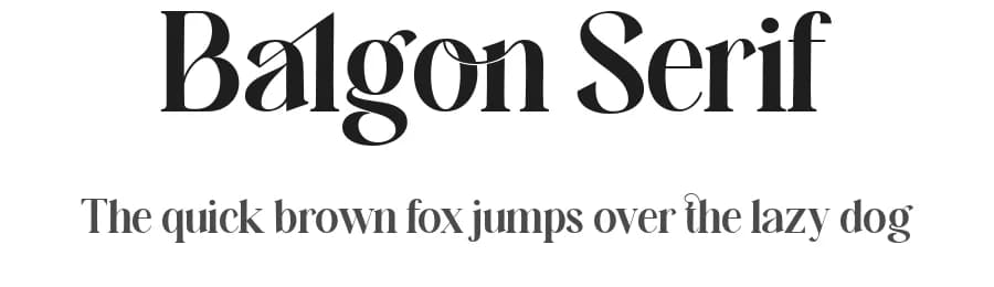Balgon Serif by Typehill Studio — Serif Font — preview 1