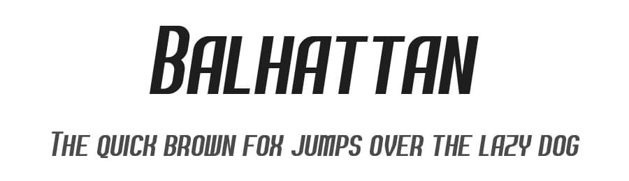 Balhattan by GGBotNet — Sans Serif Font