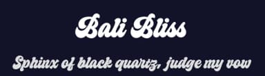 Bali Bliss by Four Lines — Script Handwritten Font — thumbnail 2