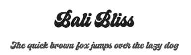 Bali Bliss by Four Lines — Script Handwritten Font — thumbnail 1
