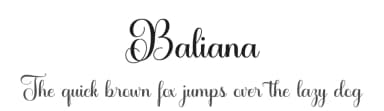 Baliana by Aqeela Studio — Script Handwritten Font — thumbnail 1