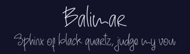 Balimar by Al Ghul — Script Handwritten Font — thumbnail 2