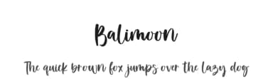 Balimoon by Viola Type — Script Handwritten Font — thumbnail 1