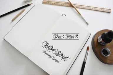 Baline Script Font by Cove703 — Script Handwritten Font — thumbnail 5