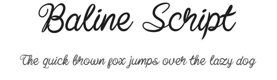 Baline Script by cove703 — Script Handwritten Font