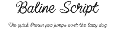 Baline Script by cove703 — Script Handwritten Font — thumbnail 1