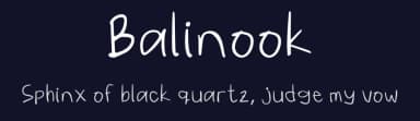 Balinook by 1PrivateTime — Script Handwritten Font — thumbnail 2