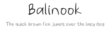Balinook by 1PrivateTime — Script Handwritten Font — thumbnail 1