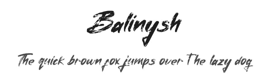 Balinysh by Creatype Studio — Script Handwritten Font