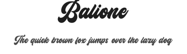 Balione by Naufal Labs — Script Handwritten Font