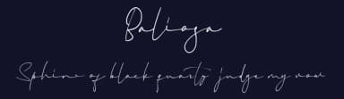 Baliosa by InspiraType — Script Handwritten Font — thumbnail 2