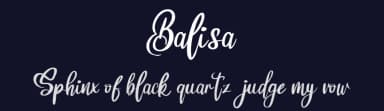 Balisa by Riki — Script Handwritten Font — thumbnail 2