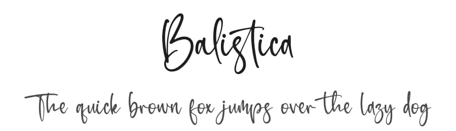 Balistica by Letterena Studios — Script Handwritten Font