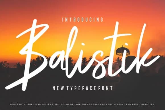 Balistik Font by Vunira — Serif Font
