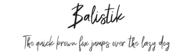 Balistik by Vunira Design — Script Handwritten Font — thumbnail 1