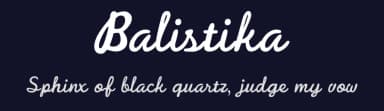 Balistika by Tamo — Script Handwritten Font — thumbnail 2