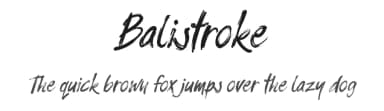 Balistroke by cove703 — Script Handwritten Font — thumbnail 1