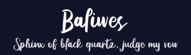 Baliwes by Riki — Script Handwritten Font — thumbnail 2